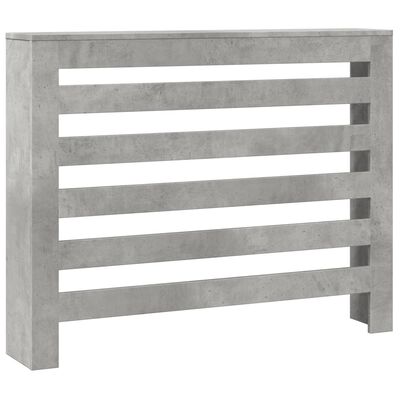 vidaXL Radiator Cover Concrete Grey 104x20x82 cm Engineered Wood