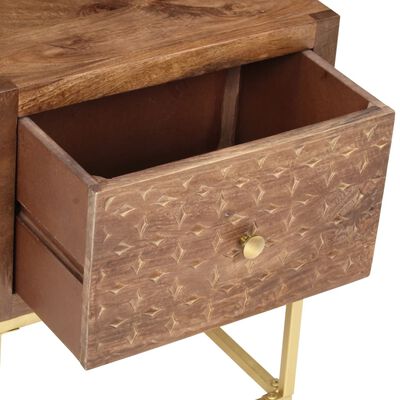 vidaXL Bedside Cabinet 40x30x50 cm Solid Mango Wood