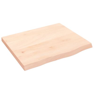 vidaXL Bathroom Countertop 60x50x(2-4) cm Untreated Solid Wood