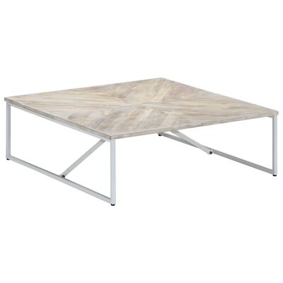 vidaXL Coffee Table 110x110x36 cm Solid Mango Wood