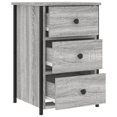 vidaXL Bedside Cabinets 2 pcs Grey Sonoma 40x36x60 cm Engineered Wood