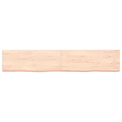 vidaXL Bathroom Countertop 160x30x(2-6) cm Untreated Solid Wood