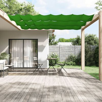 vidaXL Vertical Awning Light Green 100x420 cm Oxford Fabric