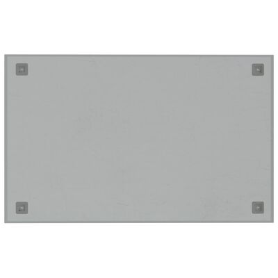 vidaXL Wall-mounted Magnetic Board White 80x50 cm Tempered Glass