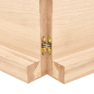 vidaXL Bathroom Countertop 120x30x(2-6) cm Untreated Solid Wood