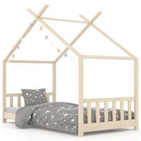 vidaXL Kids Bed Frame Solid Pine Wood 70x140 cm