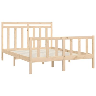 vidaXL Bed Frame without Mattress Solid Wood Pine 140x200 cm