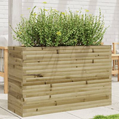 vidaXL Garden Planter 110x40x68.5 cm Impregnated Wood Pine