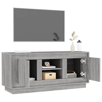 vidaXL TV Cabinet Grey Sonoma 102x35x45 cm Engineered Wood