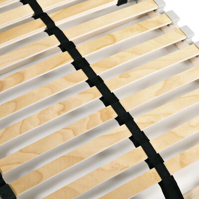 vidaXL Slatted Bed Base without Mattress with 28 Slats 7 Zones 80x200 cm