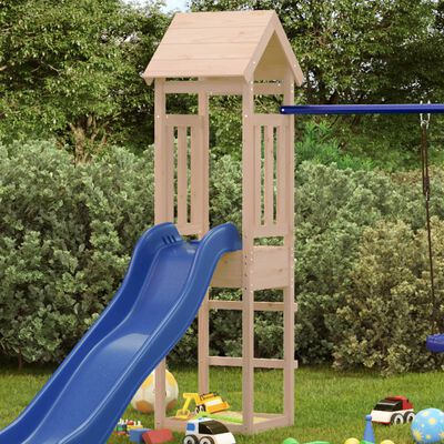 vidaXL Play Tower 52.5x46.5x206.5 cm Solid Wood Pine