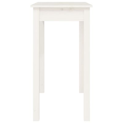 vidaXL Console Table White 80x40x75 cm Solid Wood Pine