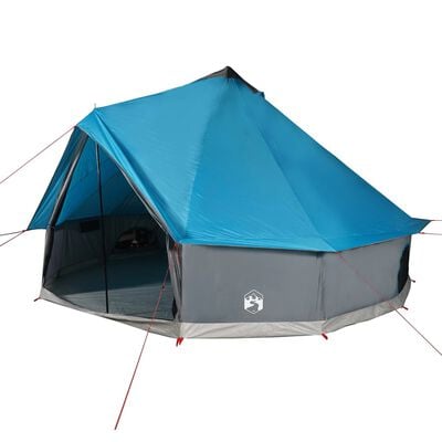 vidaXL Family Tent Tipi 12-Person Blue Waterproof