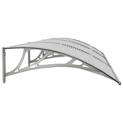 vidaXL Door Canopy Grey 300x75 cm Polycarbonate