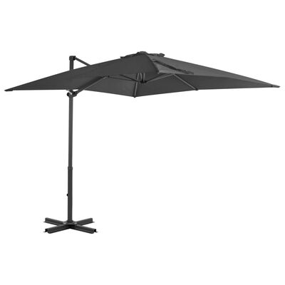 vidaXL Cantilever Garden Parasol with Aluminium Pole Anthracite 250x250 cm