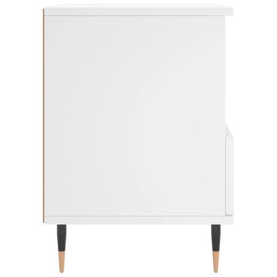 vidaXL Bedside Cabinet White 40x35x50 cm Engineered Wood