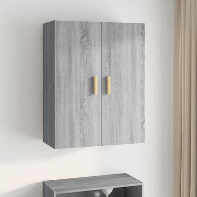 vidaXL Hanging Wall Cabinet Grey Sonoma 69.5x34x90 cm