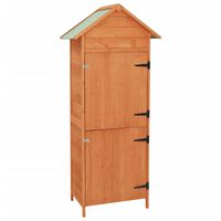 vidaXL Garden Storage Cabinet Brown 42.5x64x190 cm