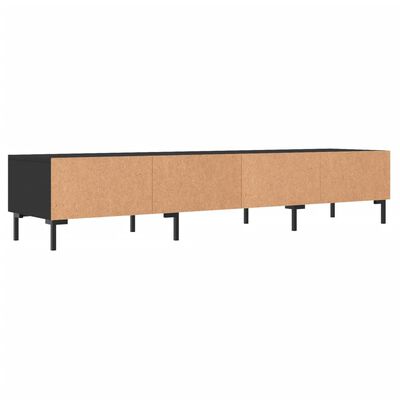 vidaXL TV Cabinet Black 150x36x30 cm Engineered Wood