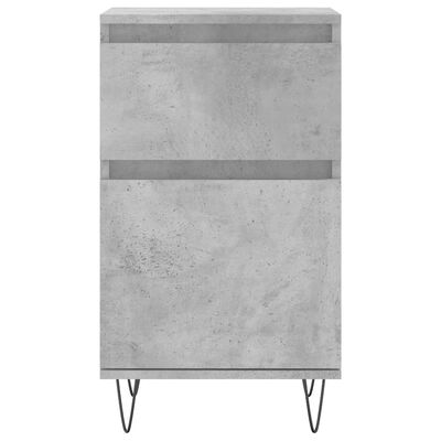 vidaXL Sideboards 2 pcs Concrete Grey 40x35x70 cm Engineered Wood