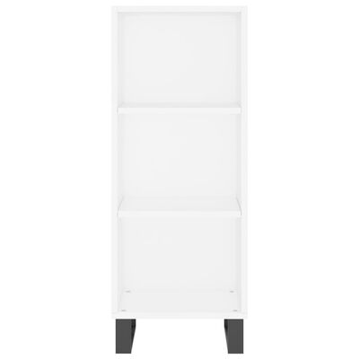 vidaXL Highboard White 34.5x34x180 cm Engineered Wood