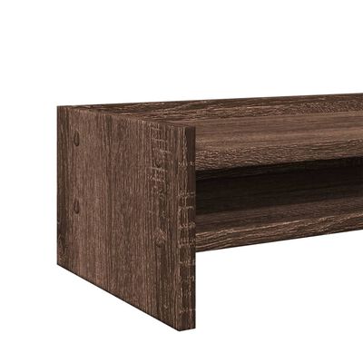 vidaXL Monitor Stand Brown Oak 42x24x16 cm Engineered Wood