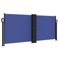 vidaXL Retractable Side Awning Blue 100x1000 cm