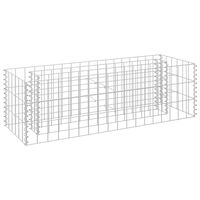 vidaXL Gabion Raised Bed Galvanised Steel 90x30x30 cm