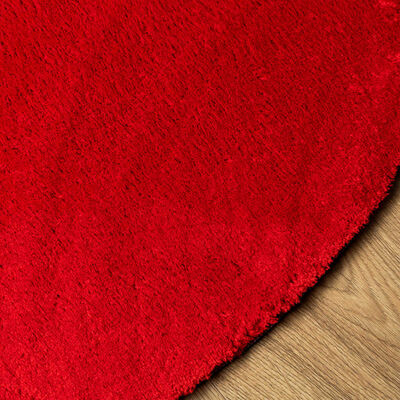 vidaXL Rug HUARTE Short Pile Soft and Washable Red Ø 80 cm