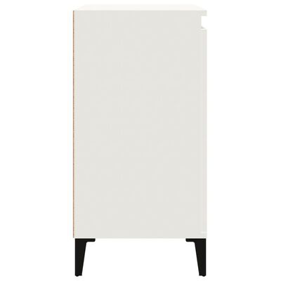 vidaXL Bedside Cabinet White 40x35x70 cm Engineered Wood