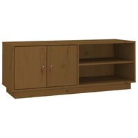 vidaXL TV Cabinet Honey Brown 105x34x40 cm Solid Wood Pine