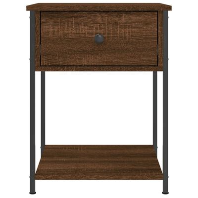 vidaXL Bedside Tables 2 pcs Brown Oak 44x45x58 cm Engineered Wood