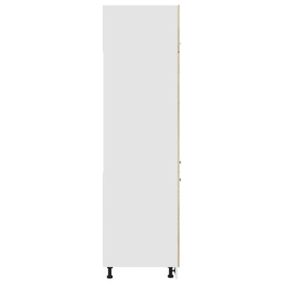 vidaXL Refrigerator Cabinet Sonoma Oak 60x57x207 cm Engineered Wood