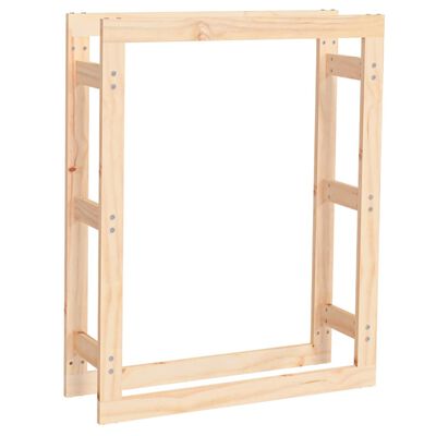 vidaXL Firewood Rack 80x25x100 cm Solid Wood Pine