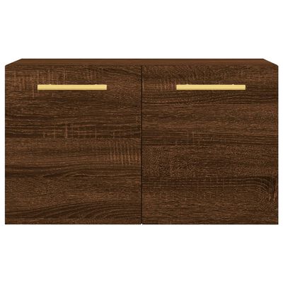 vidaXL Wall Cabinet Brown Oak 60x36.5x35 cm Engineered Wood