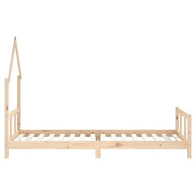 vidaXL Kids Bed Frame 90x200 cm Solid Wood Pine