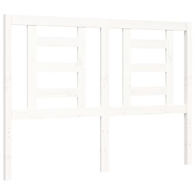 vidaXL Bed Frame without Mattress White 140x200 cm Solid Wood Pine