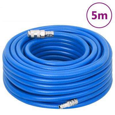 vidaXL Air Hose Blue 0.7" 5 m PVC