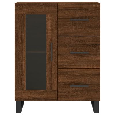 vidaXL Sideboard Brown Oak 69.5x34x90 cm Engineered Wood