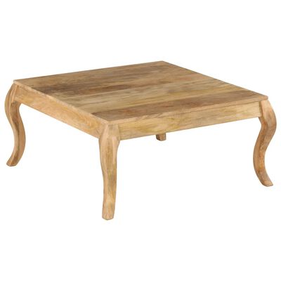 vidaXL Coffee Table 80x80x40 cm Solid Mango Wood