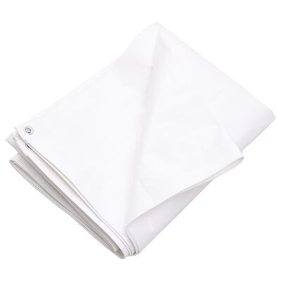 vidaXL Tarpaulin 260 g/m² 3x5 m White HDPE