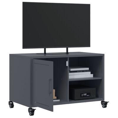 vidaXL TV Cabinet Anthracite 68x39x43.5 cm Steel