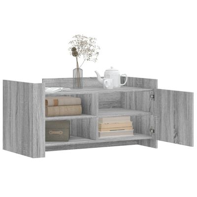 vidaXL Coffee Table Grey Sonoma 100x50x50 cm Engineered Wood