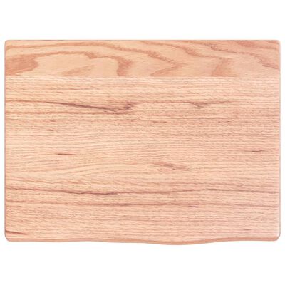 vidaXL Bathroom Countertop Light Brown 40x30x2 cm Treated Solid Wood