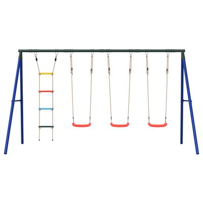 vidaXL Outdoor Swing Set with Swings and Ladder