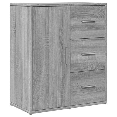 vidaXL Sideboards 2 pcs Grey Sonoma 60x31x70 cm Engineered Wood