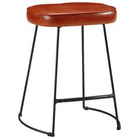 vidaXL Bar Stools 2 pcs Dark Brown 40x29.5x53 cm