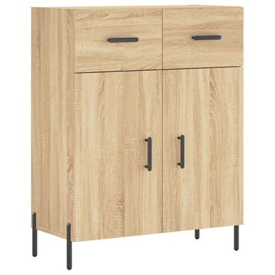 vidaXL Highboard Sonoma Oak 69.5x34x180 cm Engineered Wood