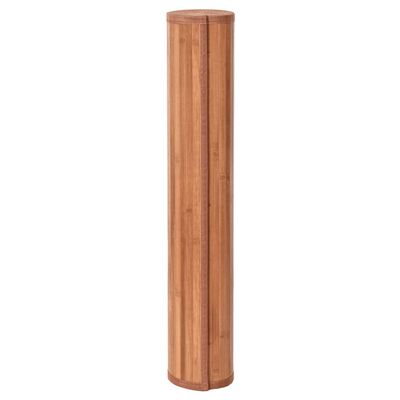 vidaXL Rug Rectangular Brown100x300 cm Bamboo