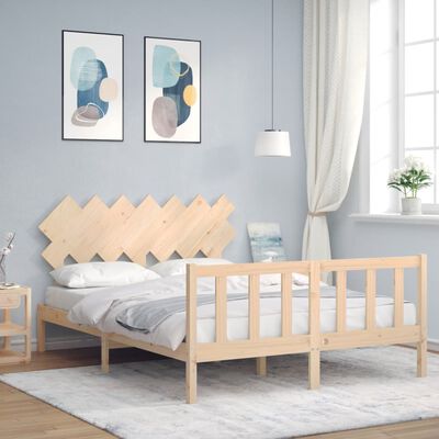 vidaXL Bed Frame without Mattress 140x200 cm Solid Wood Pine